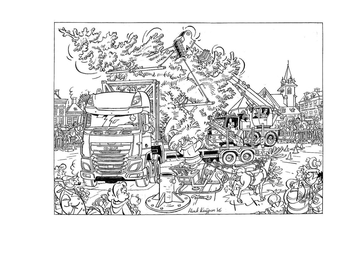 Раскраска стройка