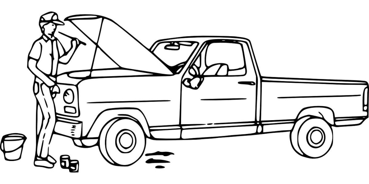 Автомеханик раскраска