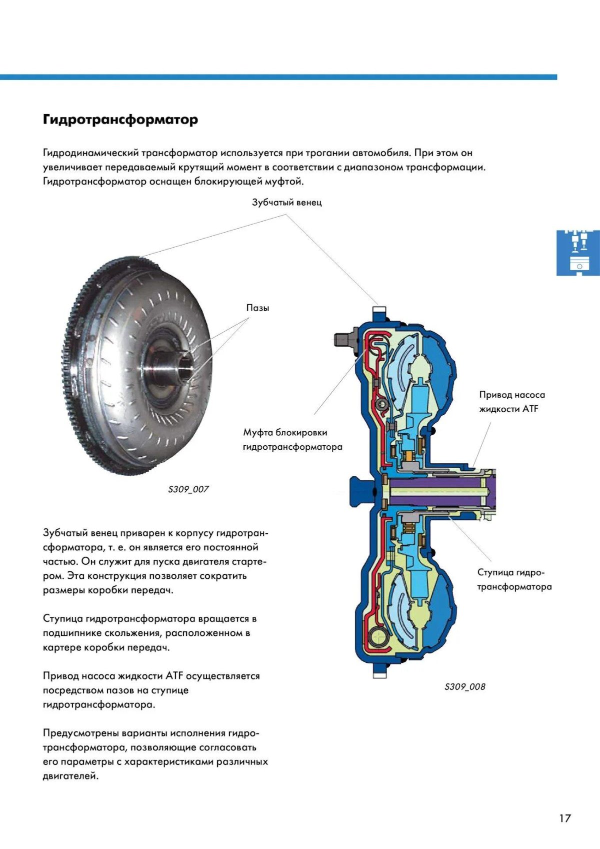 Муфта блокировки гидротрансформатора АКПП 09g