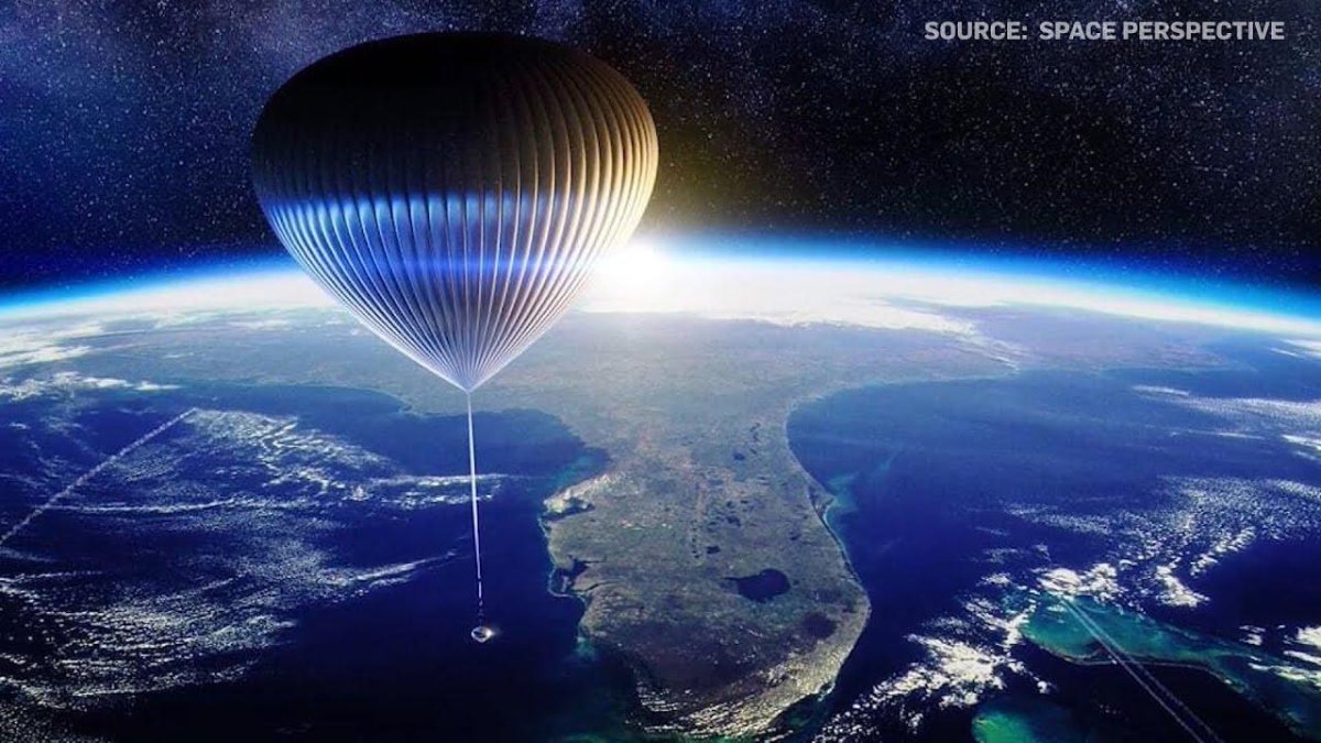 Стратостат в стратосфере