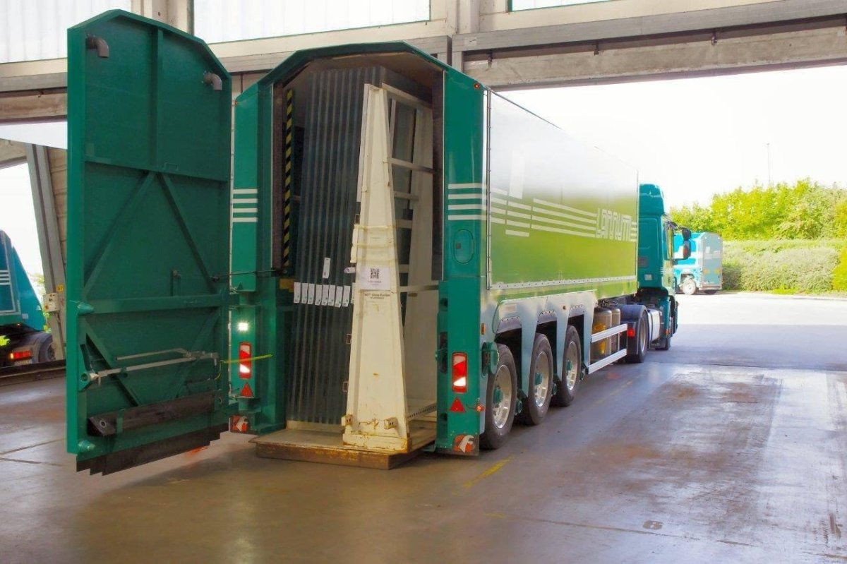 Стекловоз полуприцеп