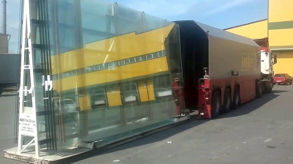 Джамбо прицеп стекловоз