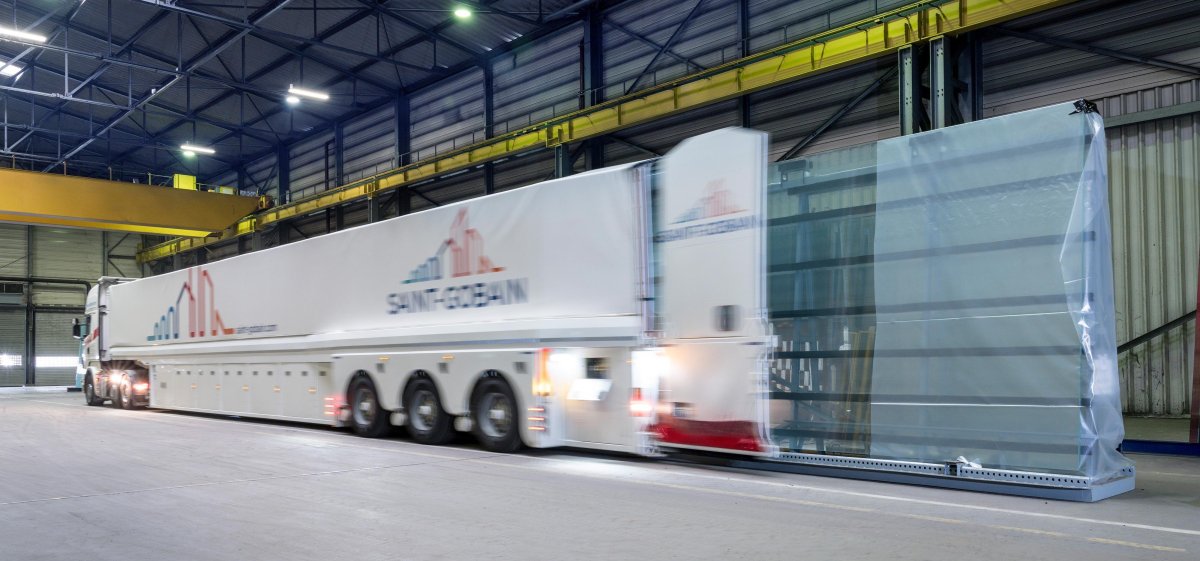 Полуприцеп джамбо стекловоз