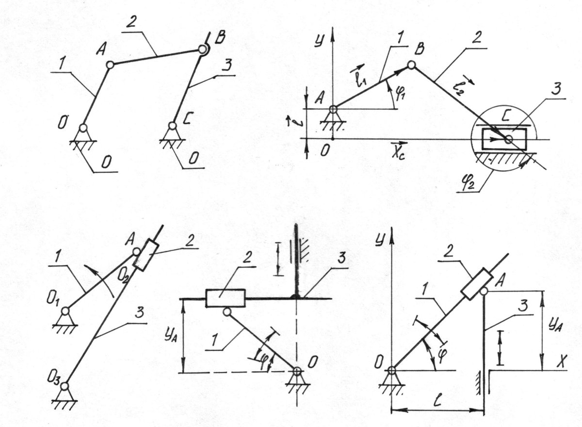 Рычажный механизм ТММ