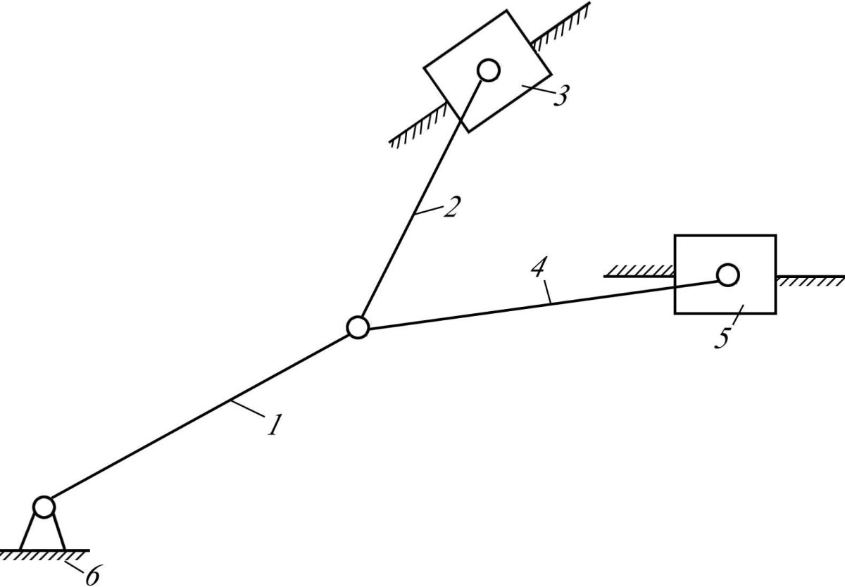 Кривошипно ползунный механизм группы Ассура