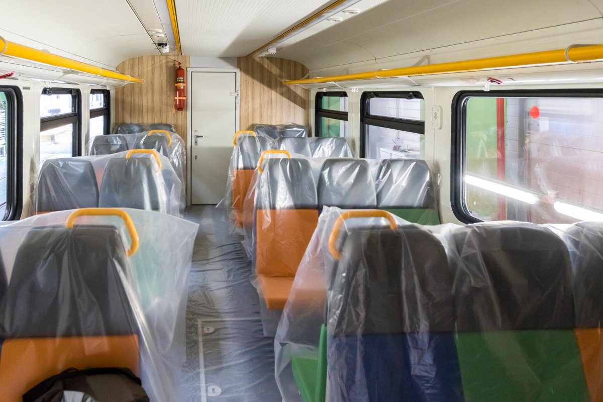 Рельсовый автобус ра-1 салон