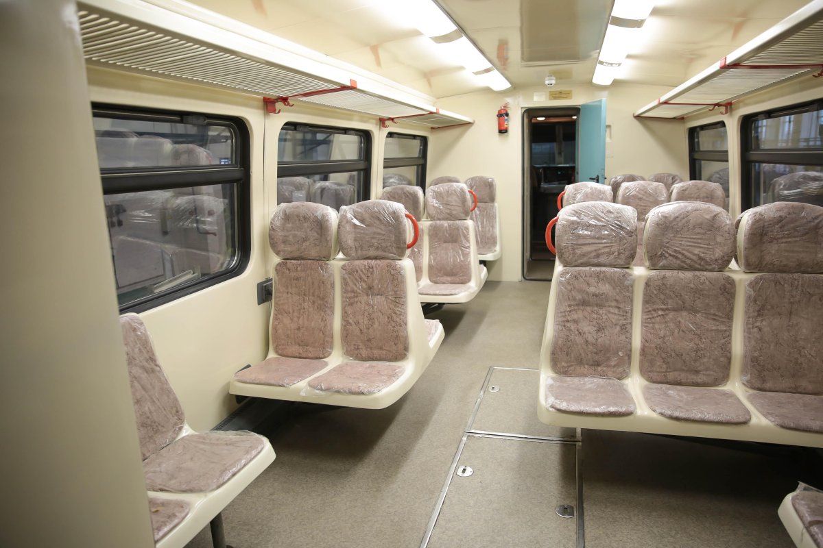 Рельсовый автобус ра-2 салон