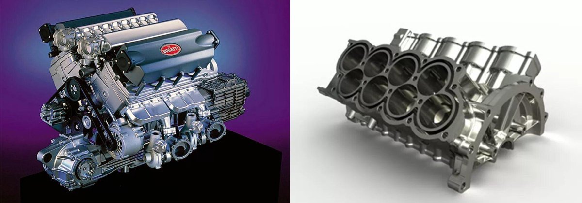 W16 двигатель Bugatti