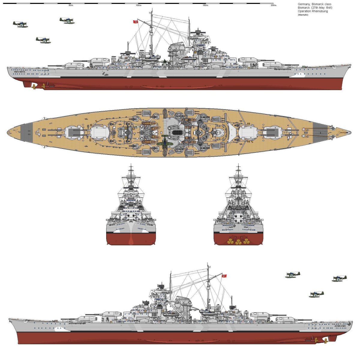 Tirpitz 1939 и бисмарк