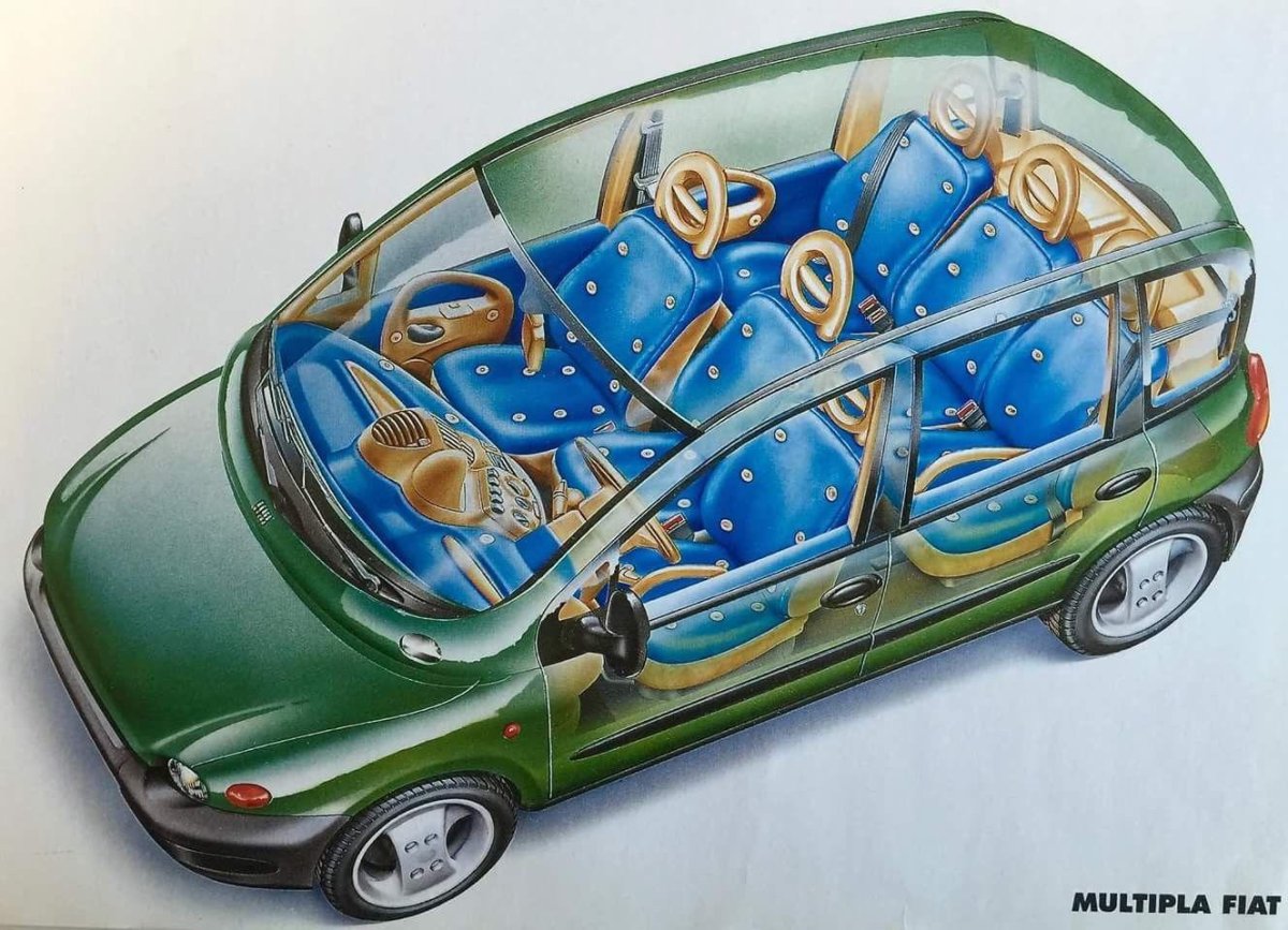 Фиат 600 Мультипла салон