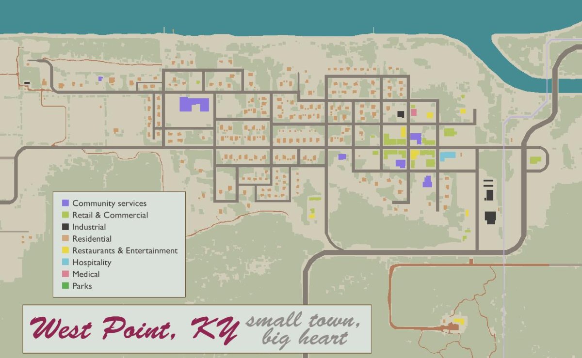 Project Zomboid карта Вест Пойнт
