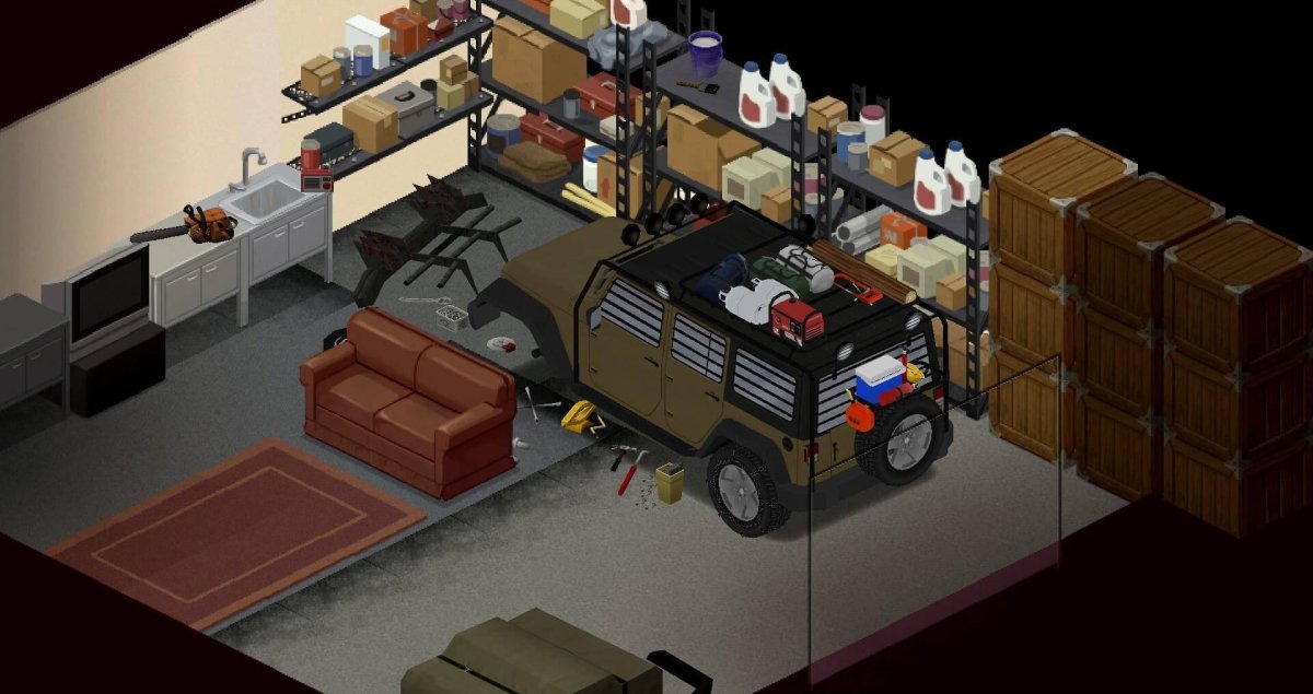 Project Zomboid прицепы