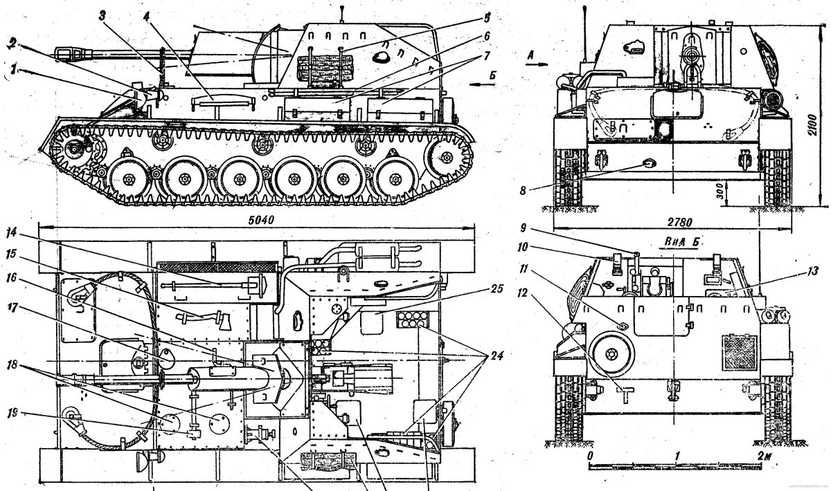 Су-76м чертежи
