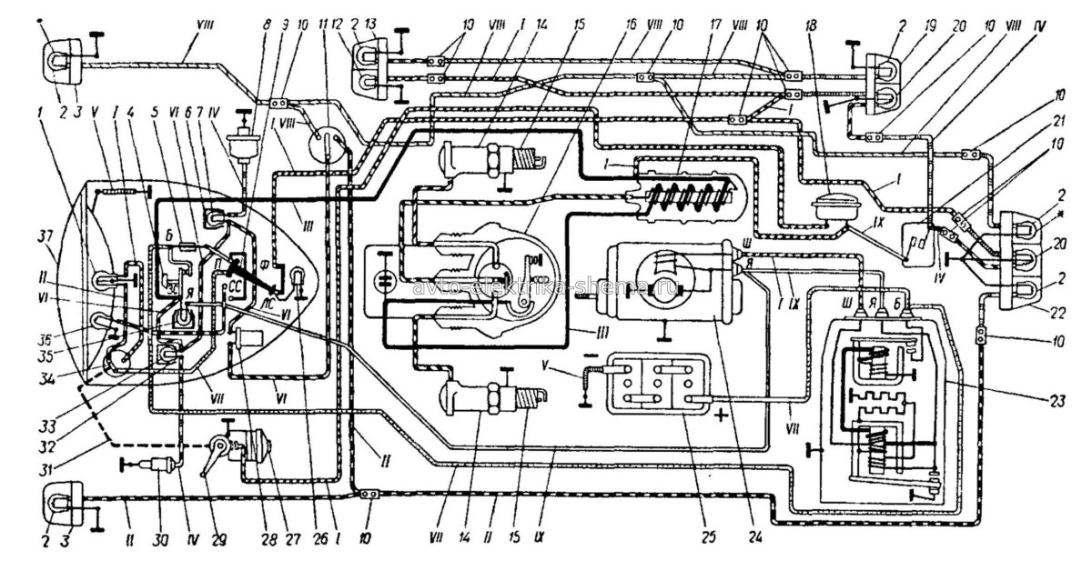 Схема электрооборудования Днепр мт16