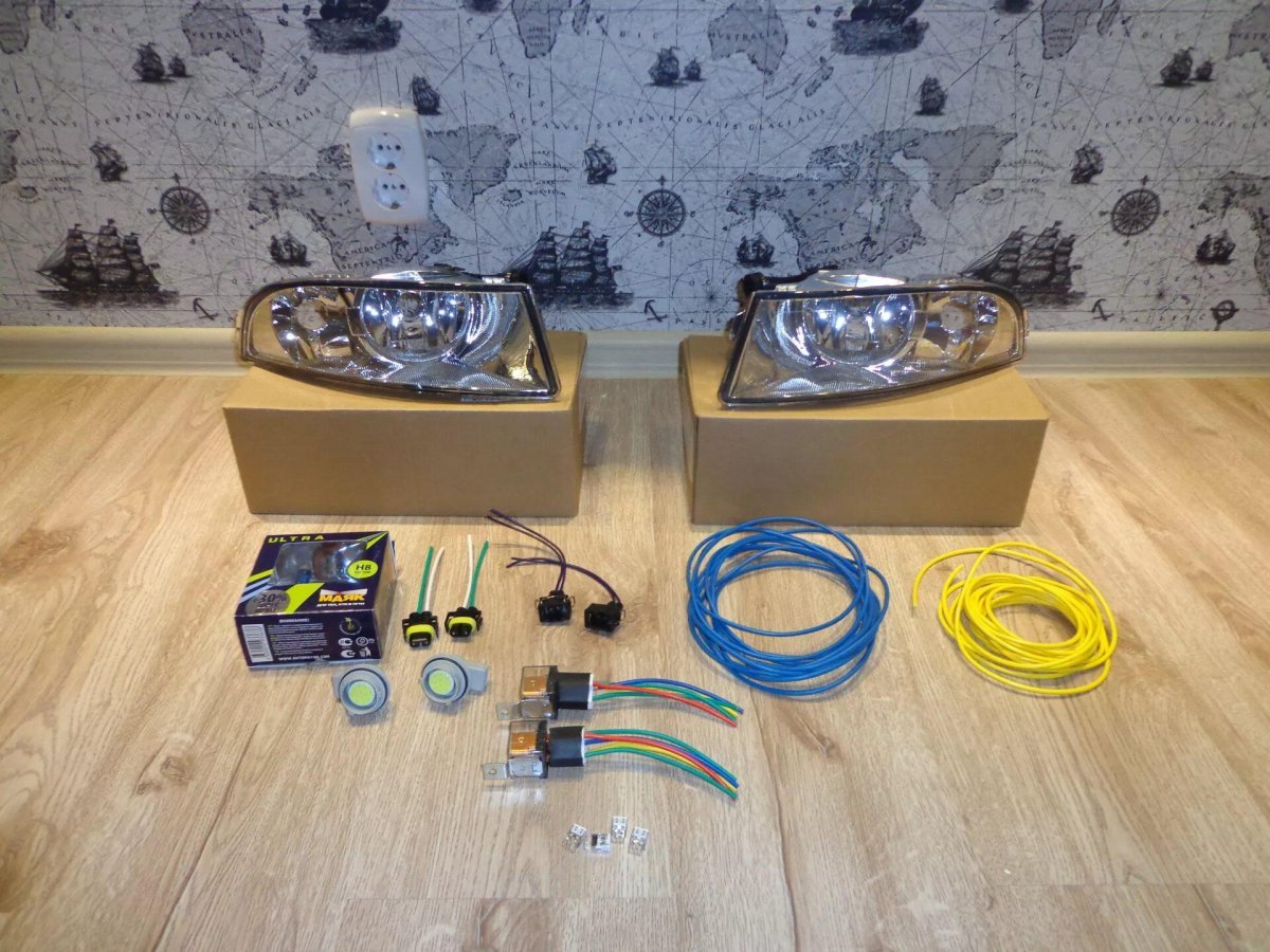 Провода на ПТФ Шкода Октавия а 5 2011