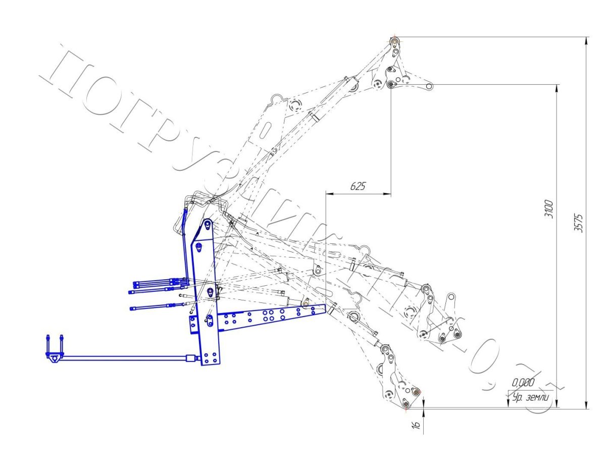 Фронтальный погрузчик ПТМ 0.75