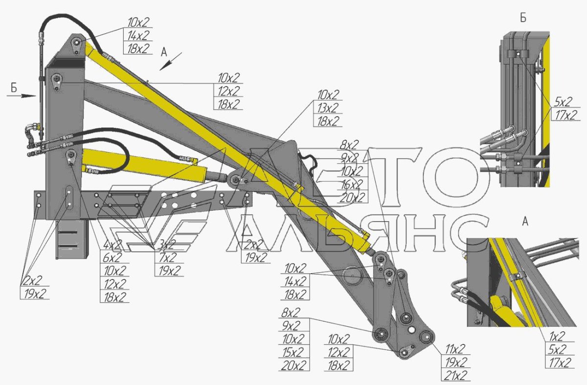 ПФН 038 погрузчик чертежи