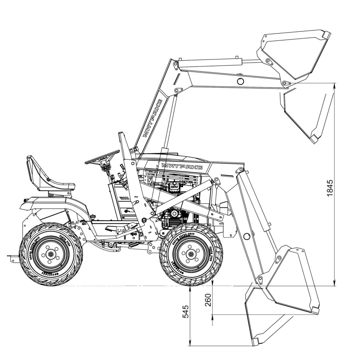 Чертежи куна на минитрактор Уралец 224