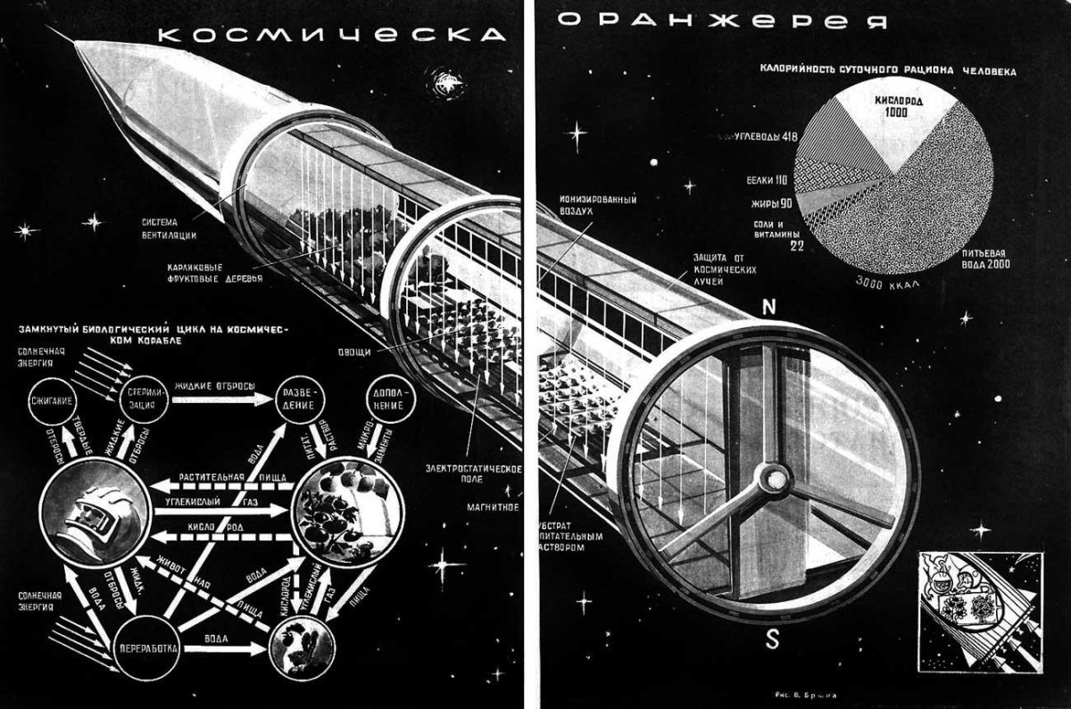 Космическая станция Циолковского схема