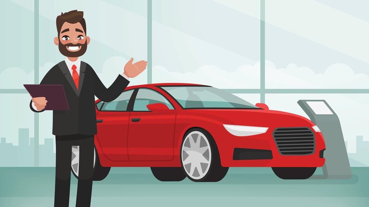 Автосалон рисунок