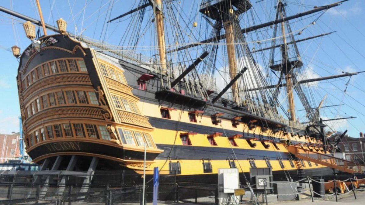 Линейный корабль Виктори флагман Адмирала Нельсона