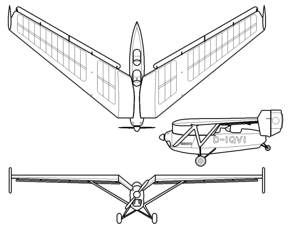 Gotha g. 1 чертежи
