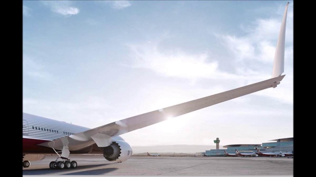Boeing 777x складное крыло