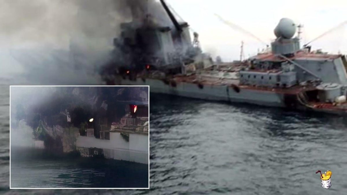 Ракетный крейсер Москва затонул