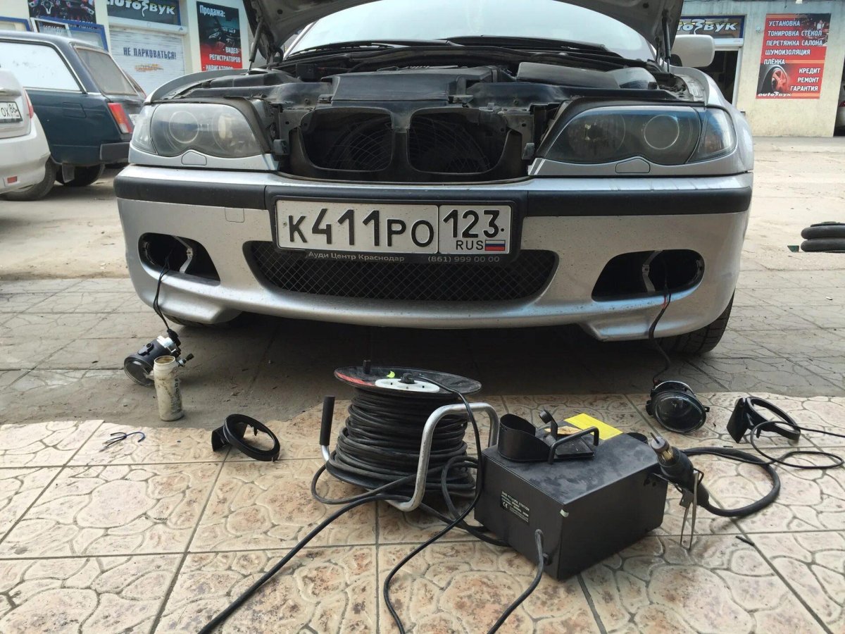 Установка ПТФ на BMW e46