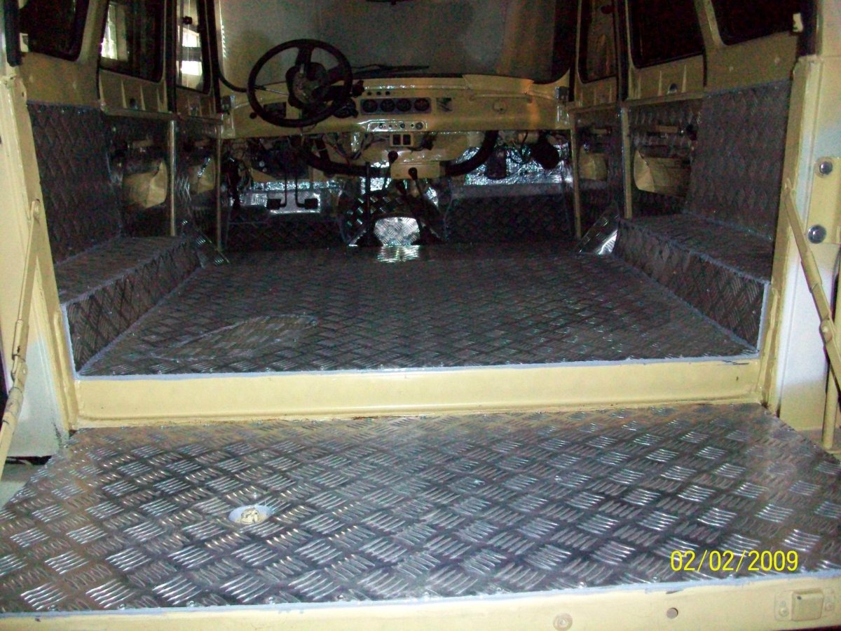 Обшивка кузова УАЗ 469 алюминием