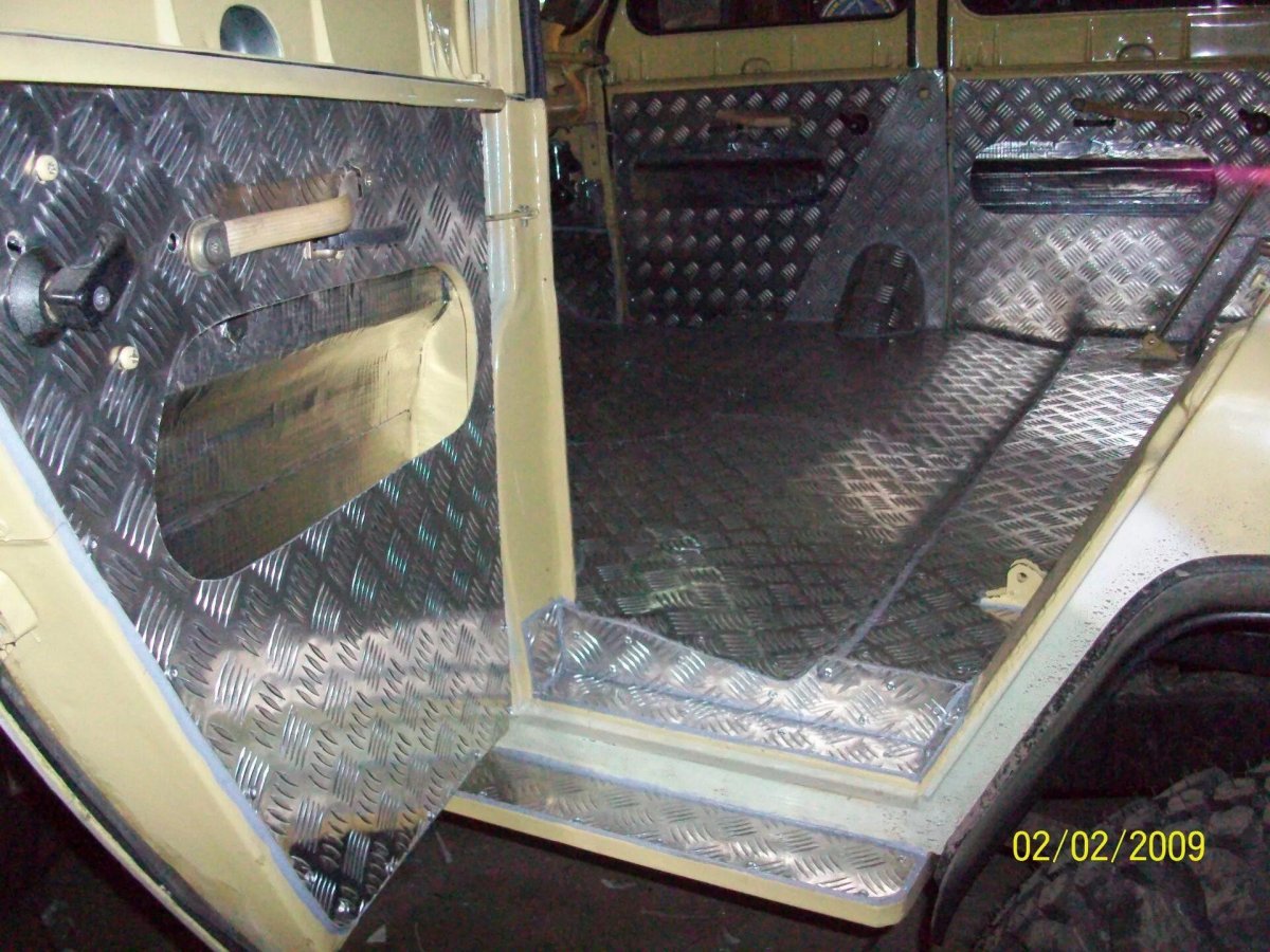 Облицовка УАЗ 469 алюминием