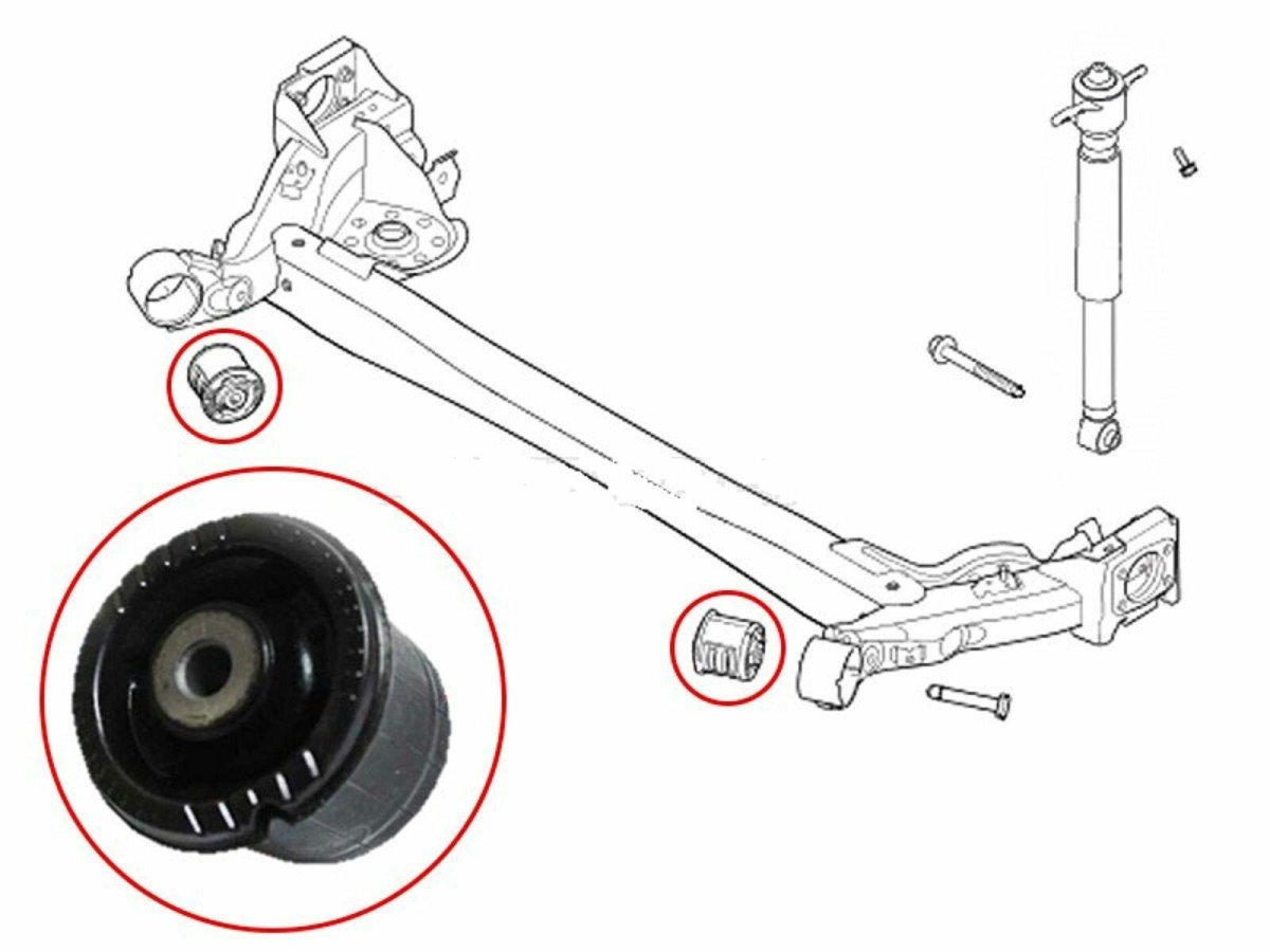 Сайлентблок передней подвески Киа Рио 3 схема