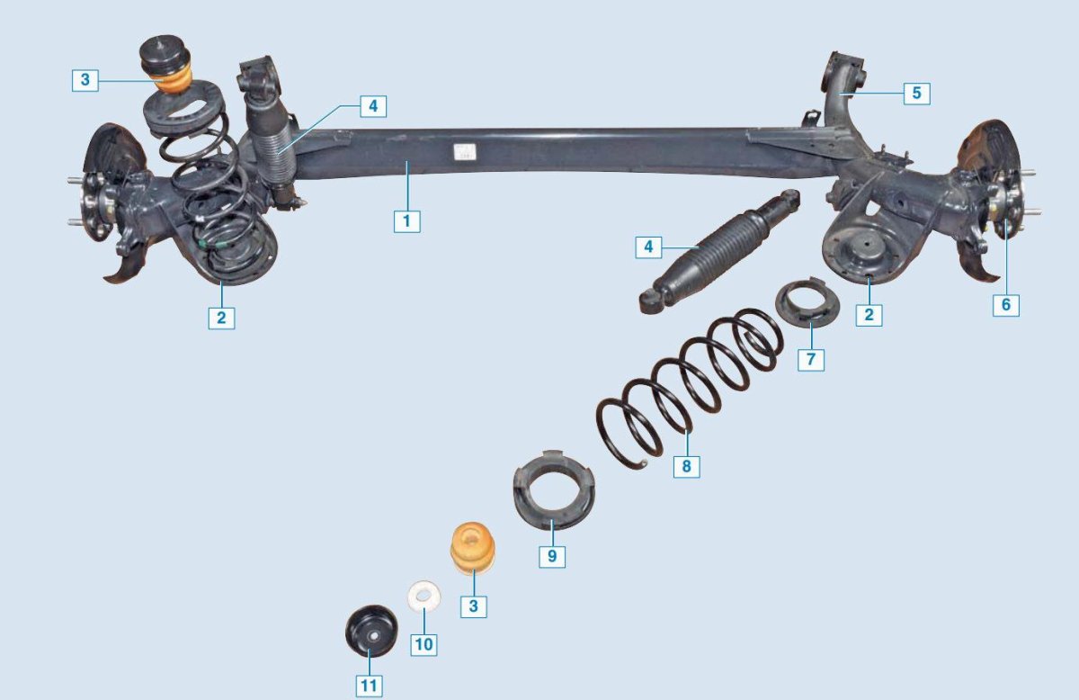 Задняя подвеска Солярис 2
