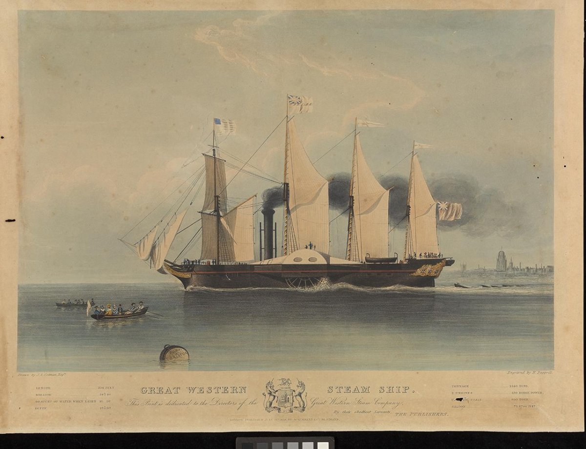 Пароход Архимед 1838 Фрэнсис Смит