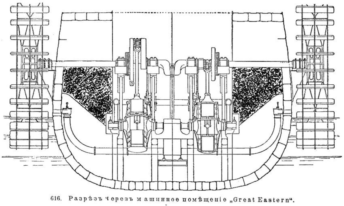 Пароход Грейт Истерн чертежи