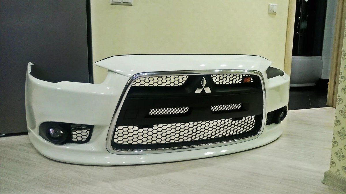Бампер передний Mitsubishi Lancer 10 Рестайлинг