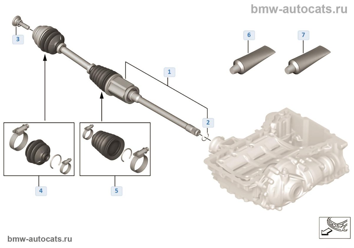 G30 BMW привод колеса