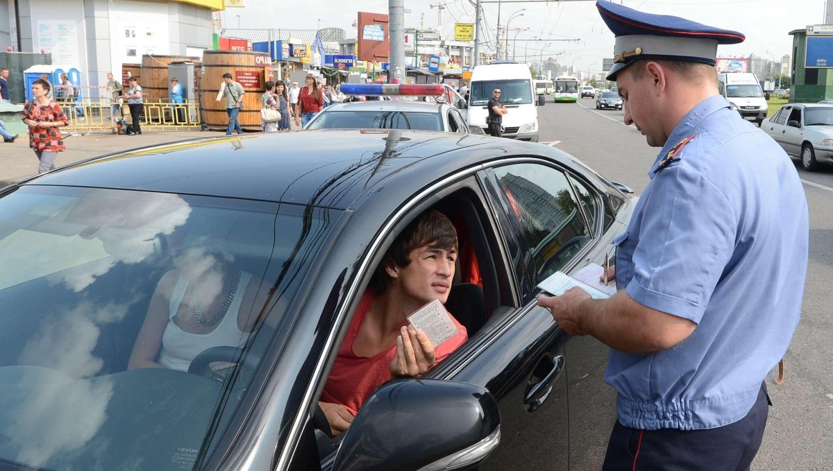 Милиция останавливать машины