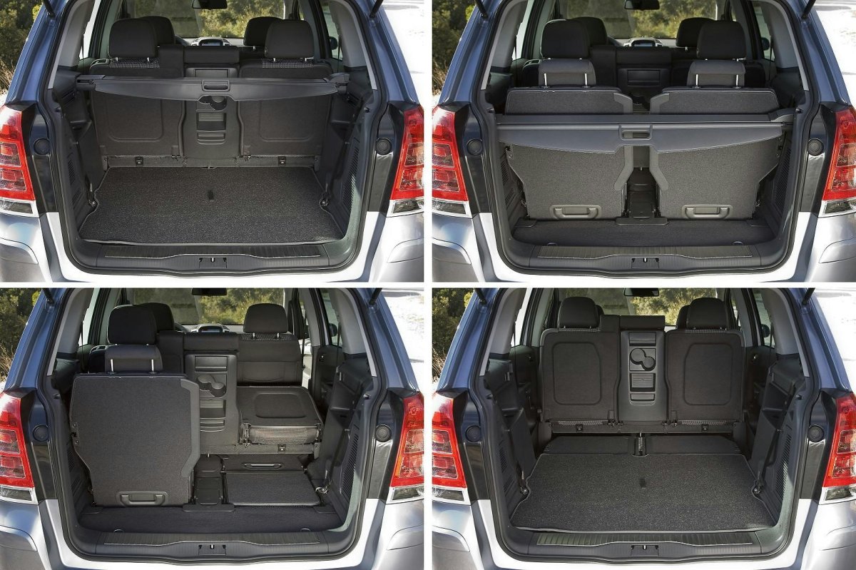 Opel Zafira салон багажник