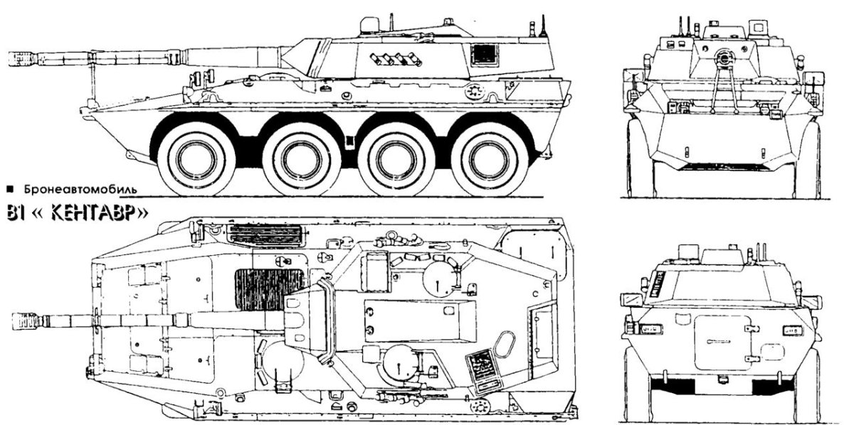 Боевая машина Кентавр b1 Centauro