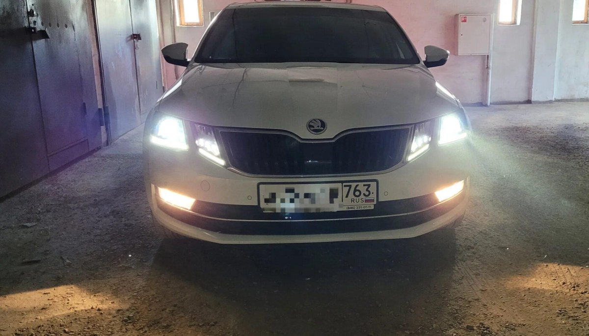 Led ПТФ Октавия а5