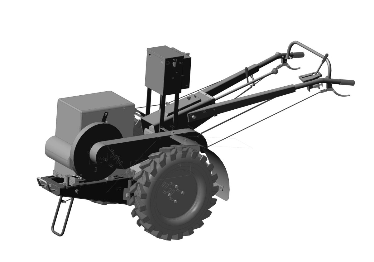3d модель культиватора