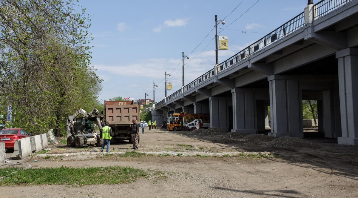 Эстакада в Иркутске