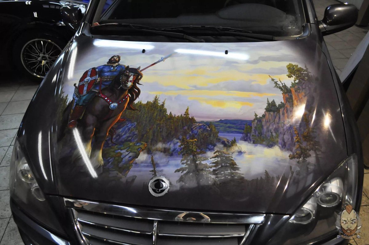 Майк Лаваль аэрография