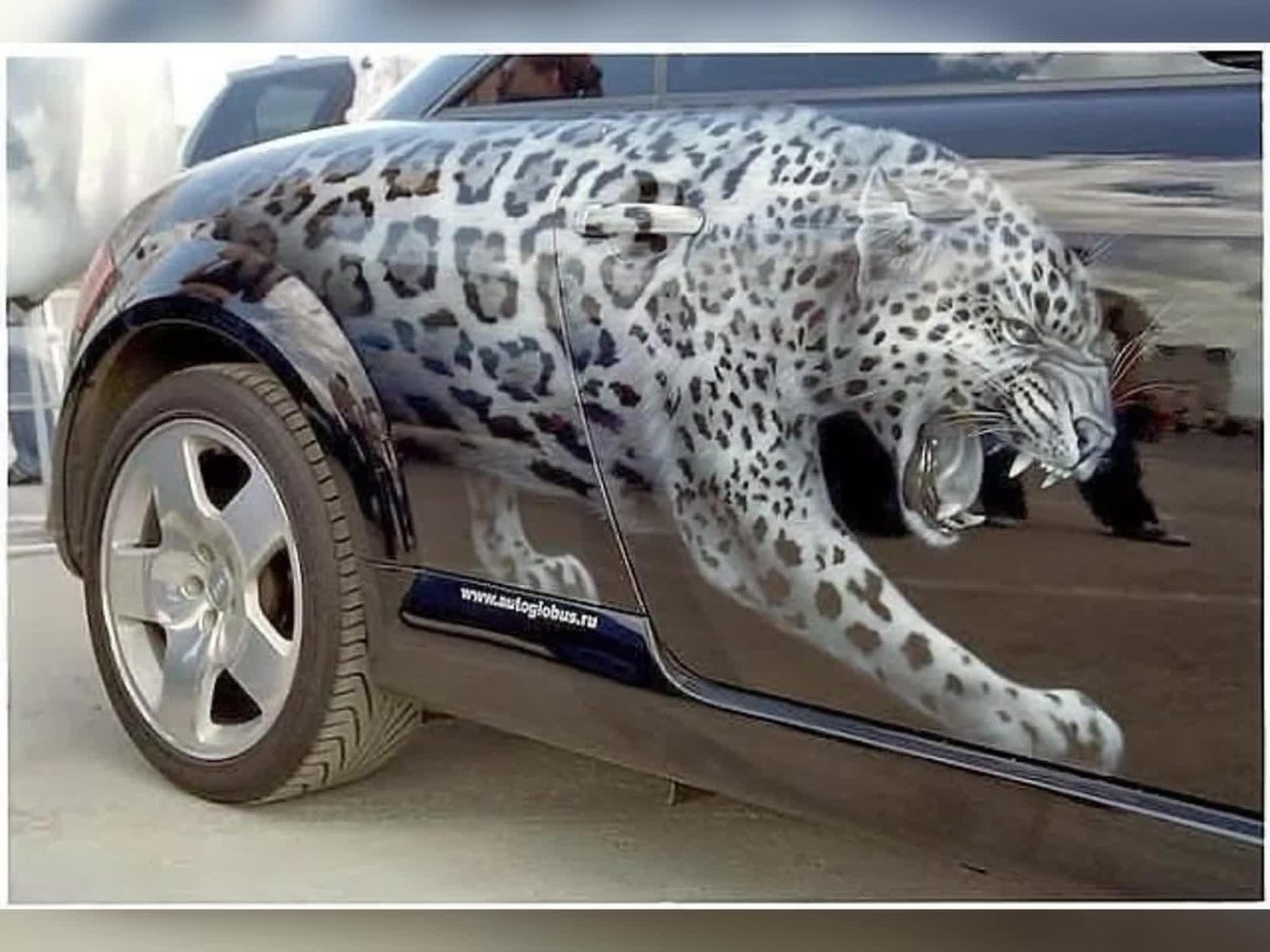 Аэрография на машине