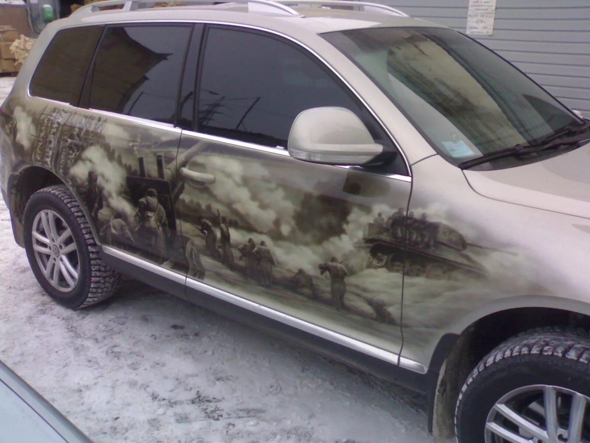 Военная аэрография на авто