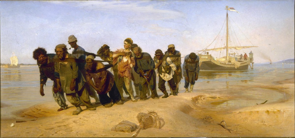 Илья Репин «бурлаки на Волге» (1870-1873)