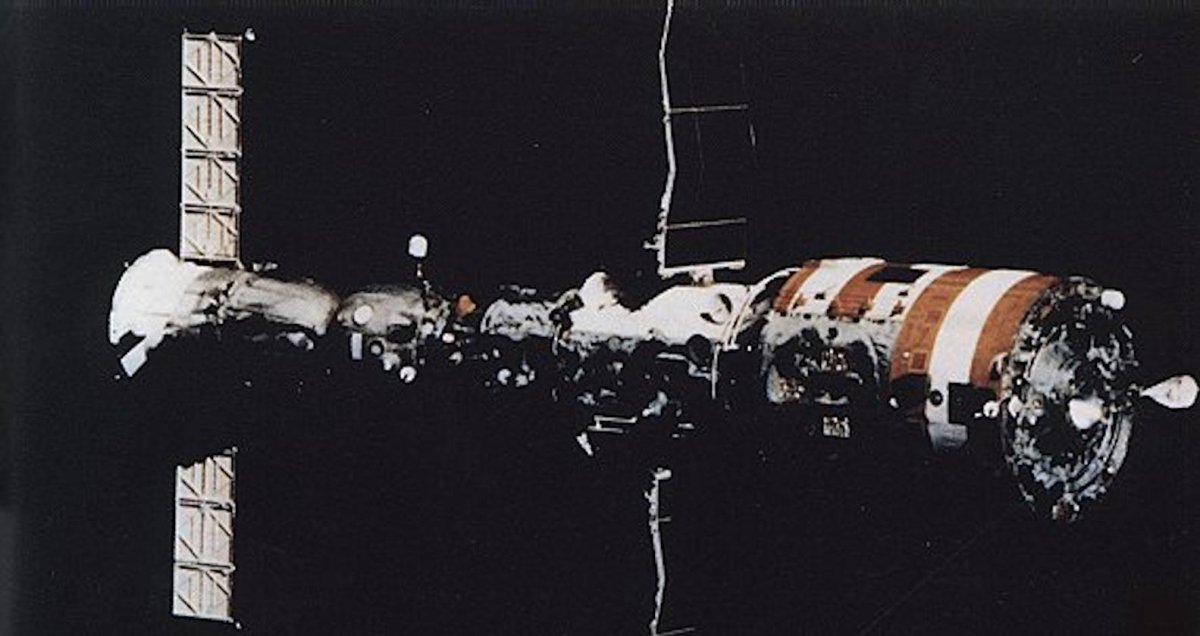 Салют 7 космонавты Джанибеков и Савиных