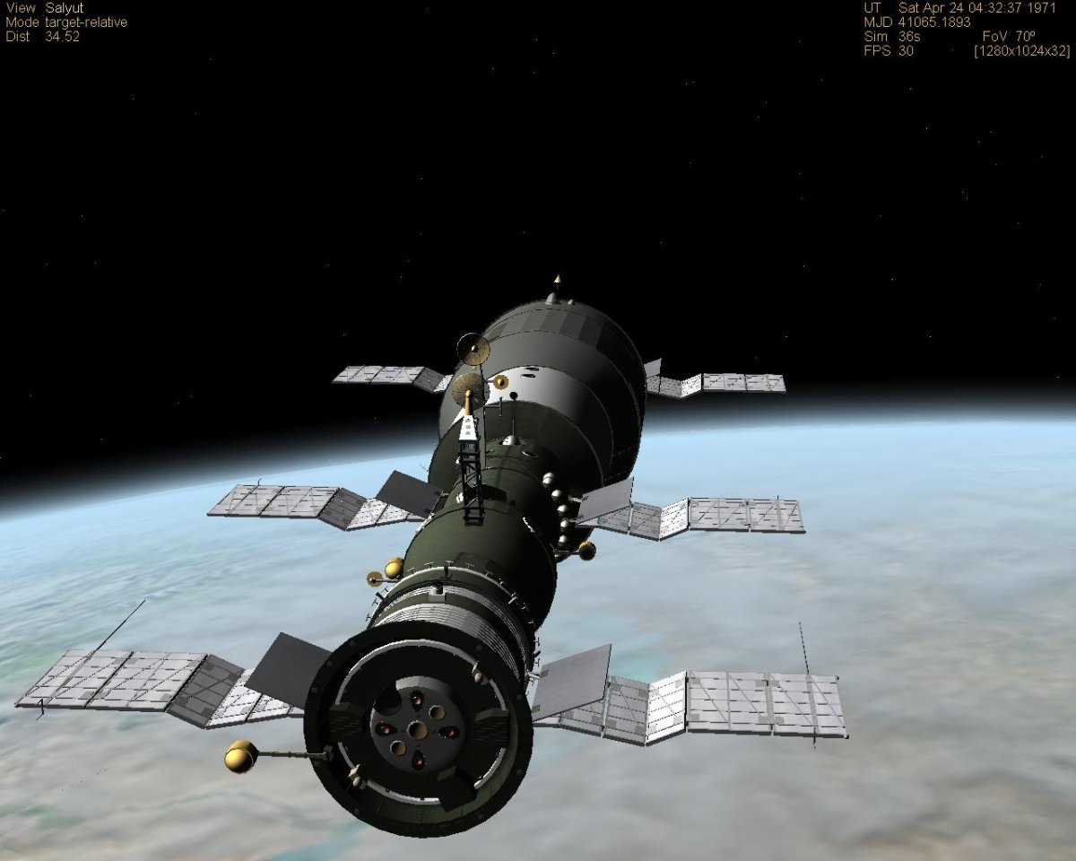 Салют-1 первая орбитальная станция