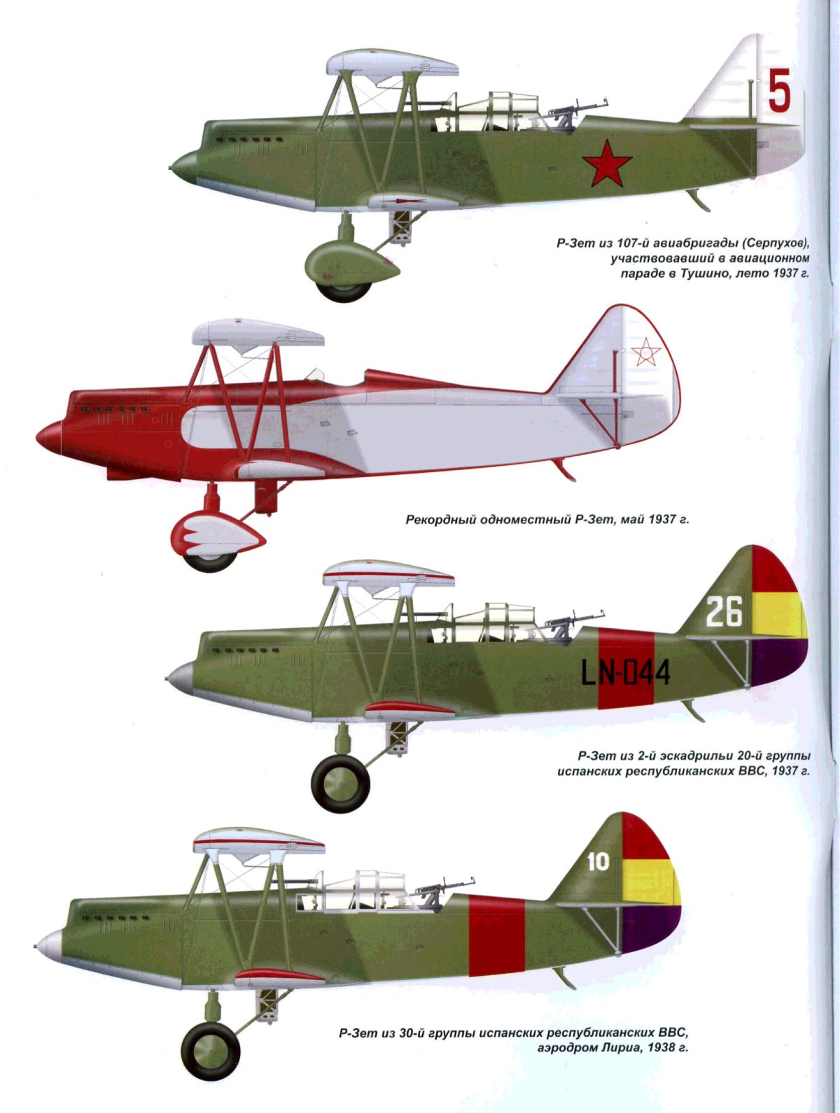 Разведчик биплан р-5